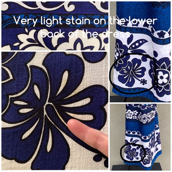 🌺 70s Vintage Hawaiian Barkcloth Muumuu Maxi Dress - Picture 7 of 14